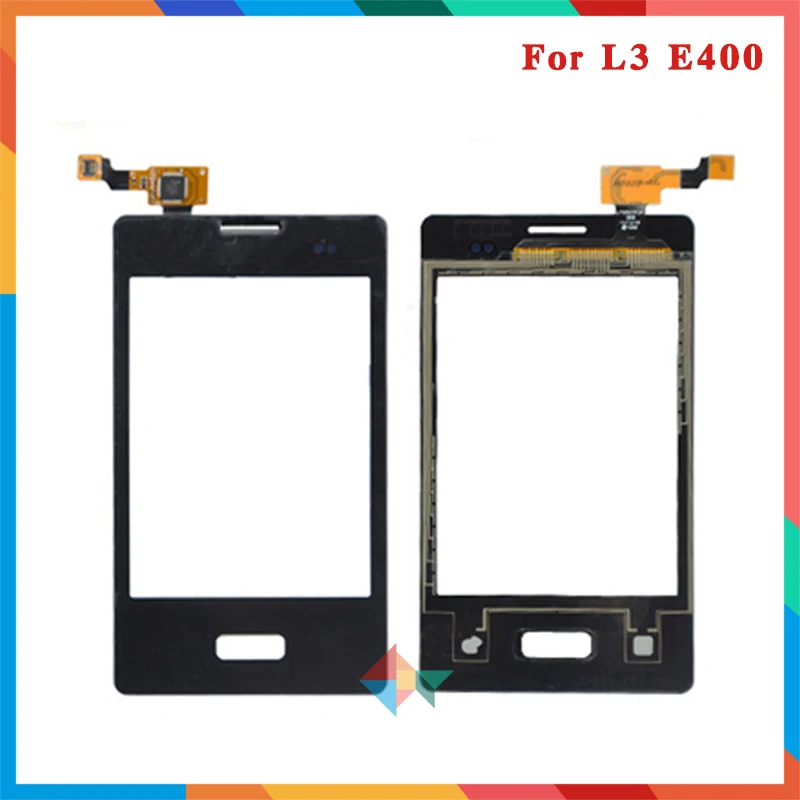 Высокое качество 3," для LG L3 E400 и Dual E405 сенсорный экран дигитайзер Переднее стекло объектив сенсорная панель