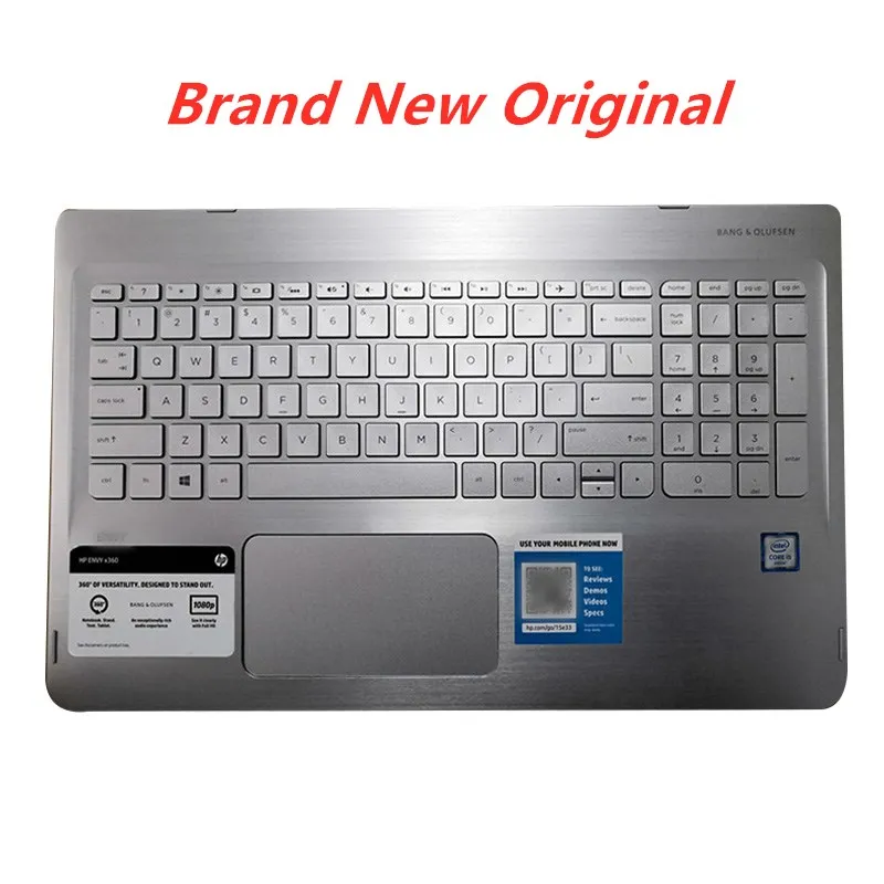 

Новый ноутбук для HP ENVY X360 15-W 15T-W M6-W Series, подставка для рук, верхняя панель с клавиатурой США, Touc hp ad 810965-DB1 807526-DB1, серебристый