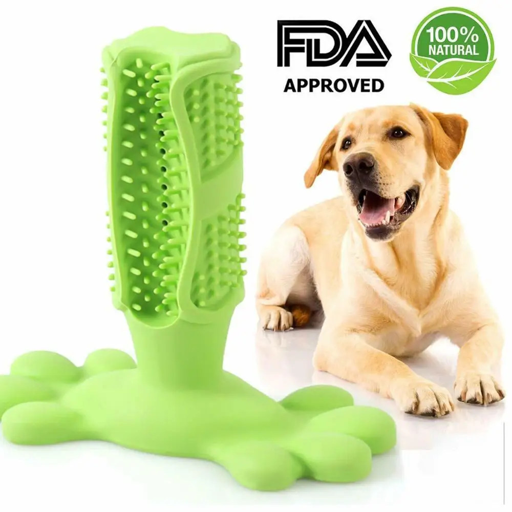 

New Design Dog Chew Toy Brush Effective Toothbrush for Dogs Pets Oral Care Dog Brushing Stick Toys for Dogs Teeth Cleaning 2019