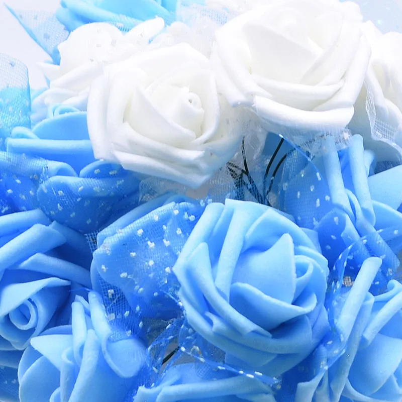 

30Pcs PE Foam Rose Artificial Flowers Bouquet For Decoration High Quality Bride Holding Flowers Wedding Valentines Day Decor