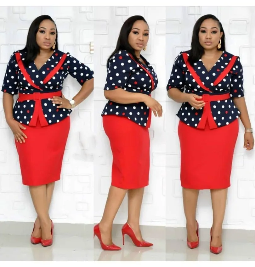 2019 новый элегантный модный стиль летний Африканский женский полиэстер плюс