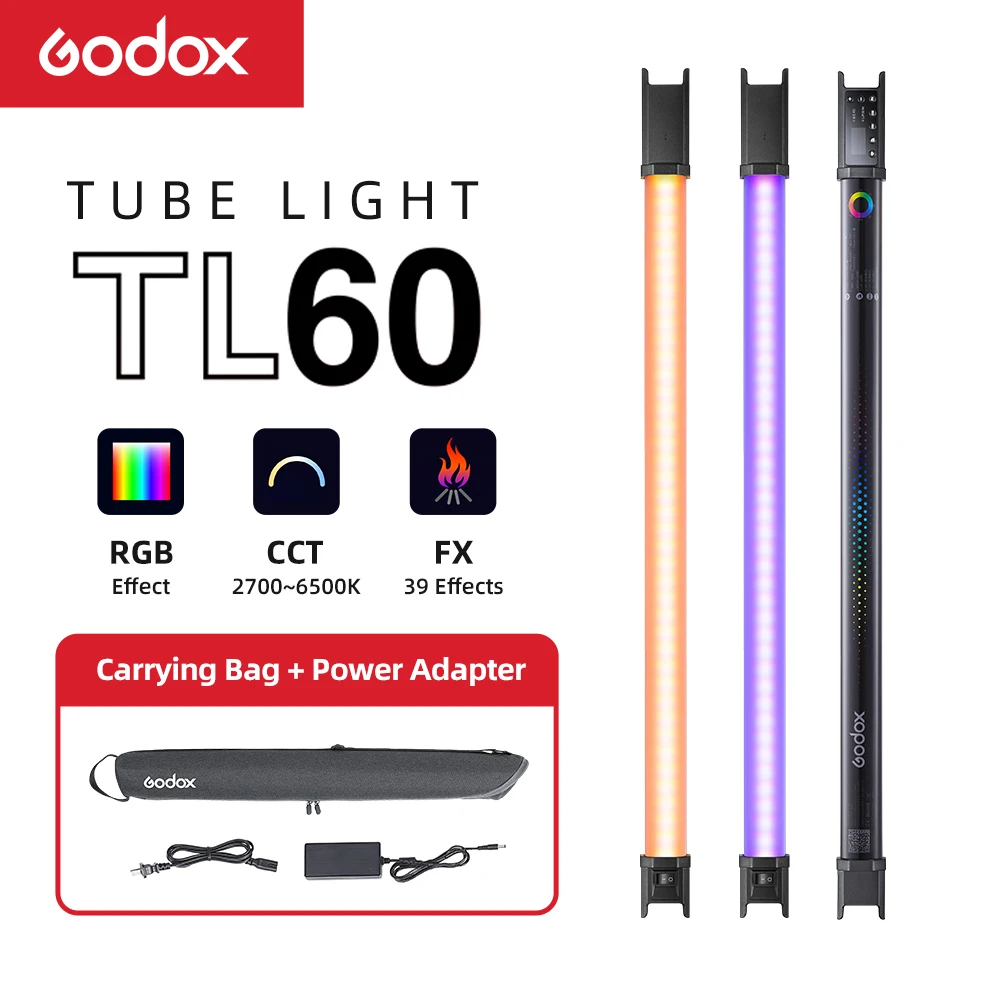 Godox TL60 павильонный светильник RGB цветной фотографический ручной с дистанционным
