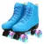 YYW Adult Pu Leather Quad Black Roller Skates Double Line Skates Two Line Skating Shoes Patines Pu 4 Колеса Женские роликовые коньки