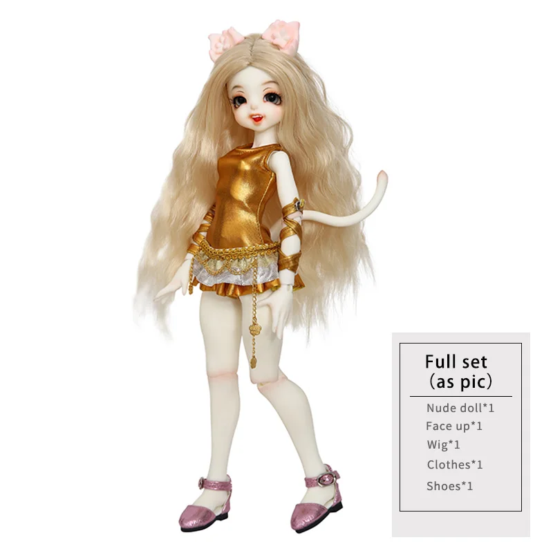 BJD Dollpamm Mochi YOSD кукла кошка версия для детей девушка DP высокое качество игрушки магазин смолы фигурки - Цвет: Fullset in NS aspic