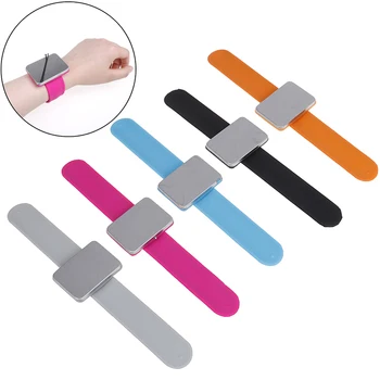 

Portable Self Adhesive Wrist Band Magnetic Plate For Salon Barber Hair Styling Clip Clamp Holder 5 Colors