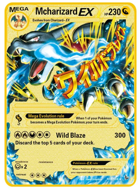 2021 NEW Pokemon Cards Metal Card V Card PIKACHU Charizard Golden Vmax