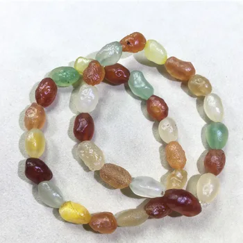 

Natural Gobi desert agate raw stone crystal bracelet