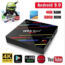 H96 Max+ MaX Plus Smart TV Box RK3328 Quad Core 64bit Mali-450 GPU 4G/64G Android 9.0 2.4G/5.0GHz Wifi Set Top Box Family TV H96 Max+ MaX Plus Smart TV Box RK3328 Quad Core 64bit Mali-450 GPU 4G/64G Android 9.0 2.4G/5.0GHz Wifi Set Top Box Family TV