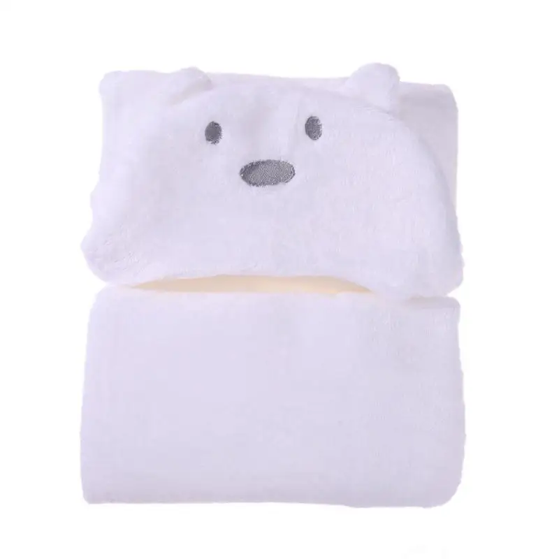 Cartoon Baby Infant Bath Towels 3D Lovely Soft Fleece Baby Bath Towel Kids Hooded Cloak Blanket Kids Children Shower Products