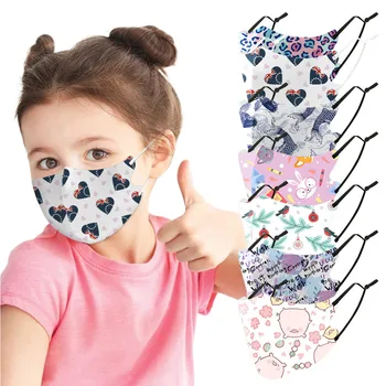 

Kids Children Boy Girl Washable Reusable Protective Mouth Face Cover Masks Printed Cartoon Floral Pattern Face Mask