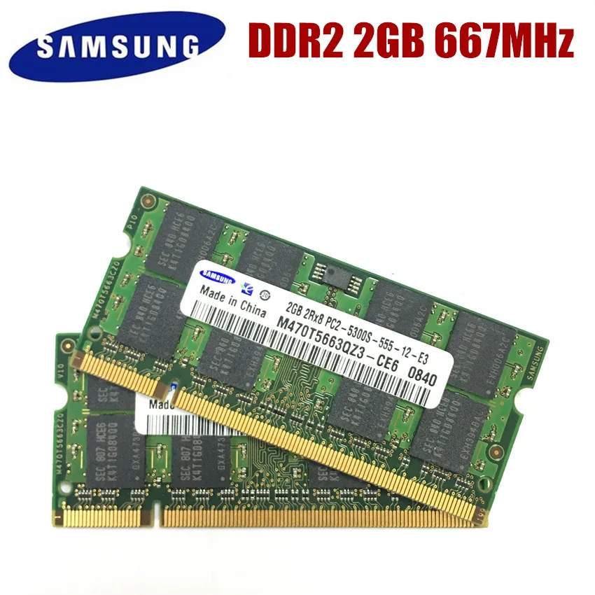Модуль памяти для ноутбука SAMSUNG DDR2 ОЗУ 2 Гб 1 ГБ PC2 5300S 6400S 2G 1G 667 800 МГц|Оперативная