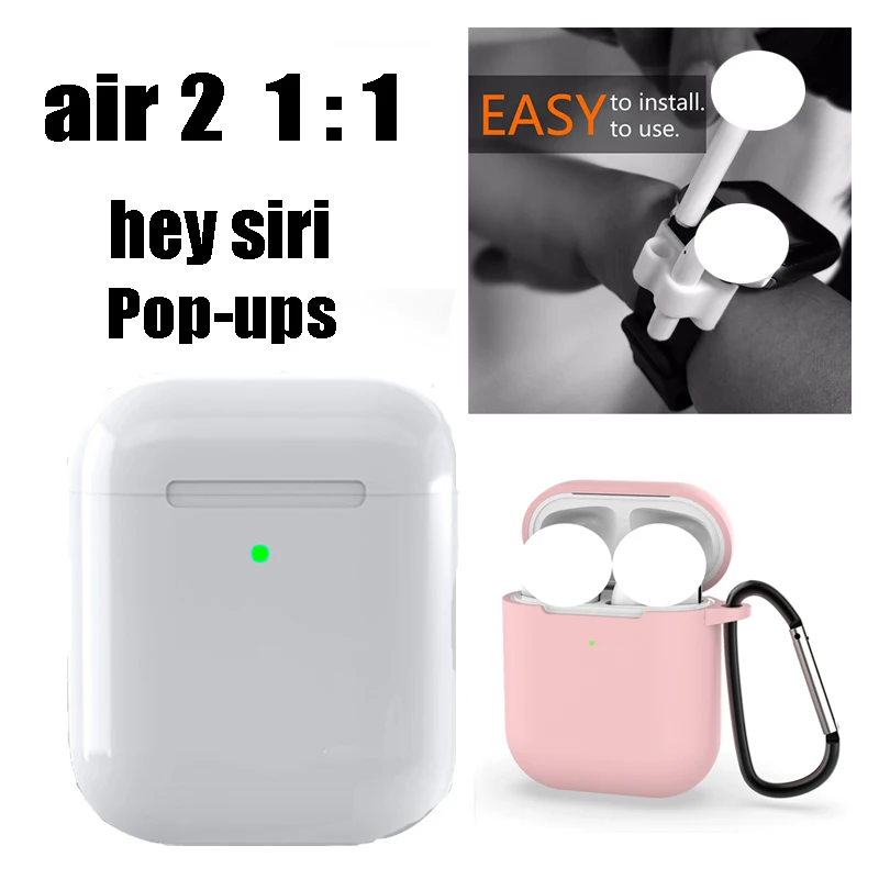 air baiS 2d fenTB Воздушный 1:1 Беспроводной Bluetooth наушники мини стерео Бас Наушники коробка для наушников pk i10 i11 i12 i800 i18 i1000 i140 i180 i200 i300 - Цвет: air baiS 2d fenTB