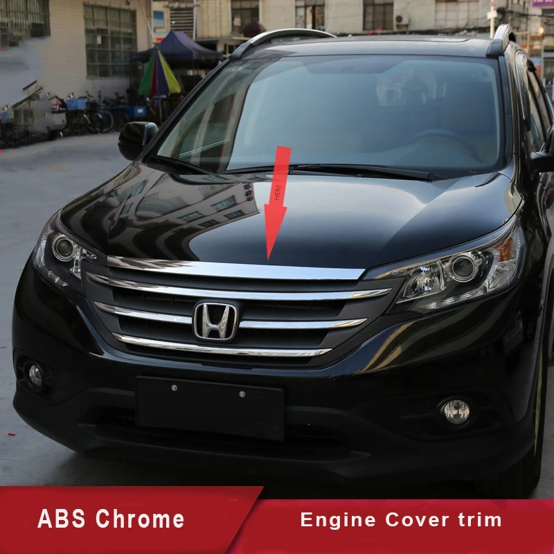 Аксессуары для Honda CRV 2012 13 14 15 16 ABS Хромированная передняя решетка капота отделка