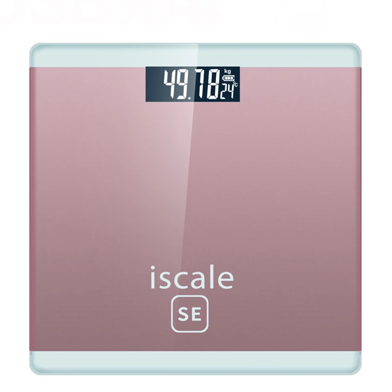 Электронные бытовые весы для взрослых точные медицинские электронные весы для человеческого тела цифровые весы 180 кг - Цвет: Розовый