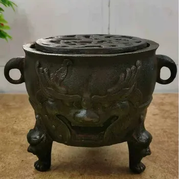 휴대용 철제 바베큐 그릴, 숯불 난로 가열 화로, 레트로 향수 수공예, 클래식 요리, 차 와인 스토브