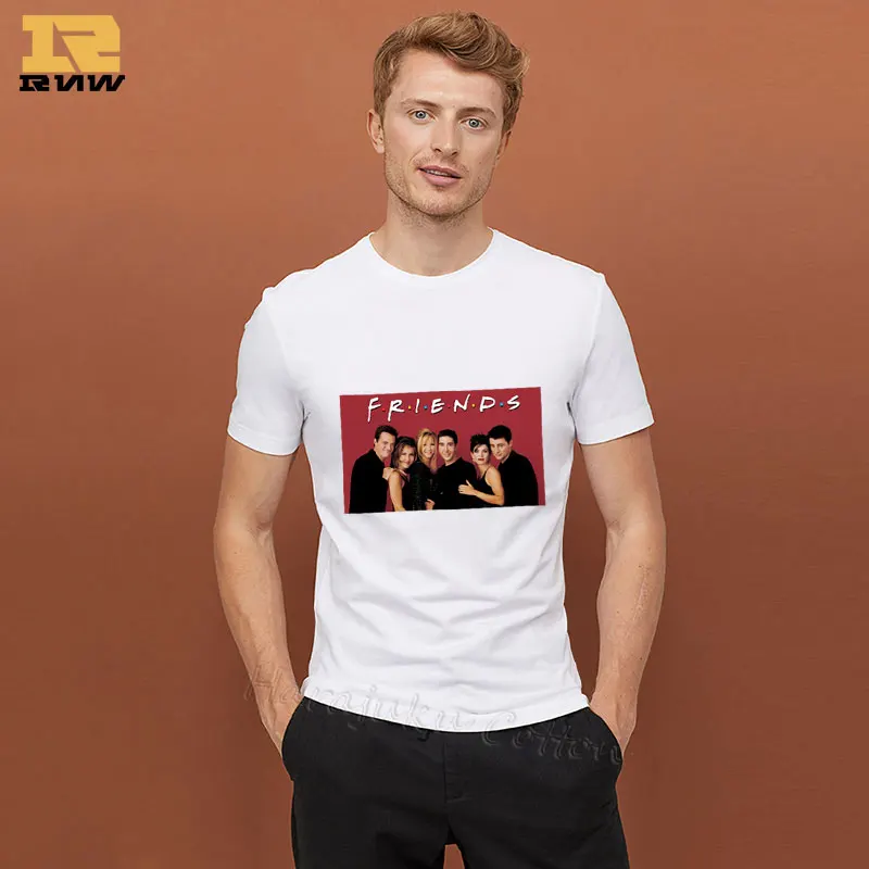 

2019 New summer mens fashion t shirts friends print t shirt male Clothing Man fitness casual T-Shirts men cotton t shirt