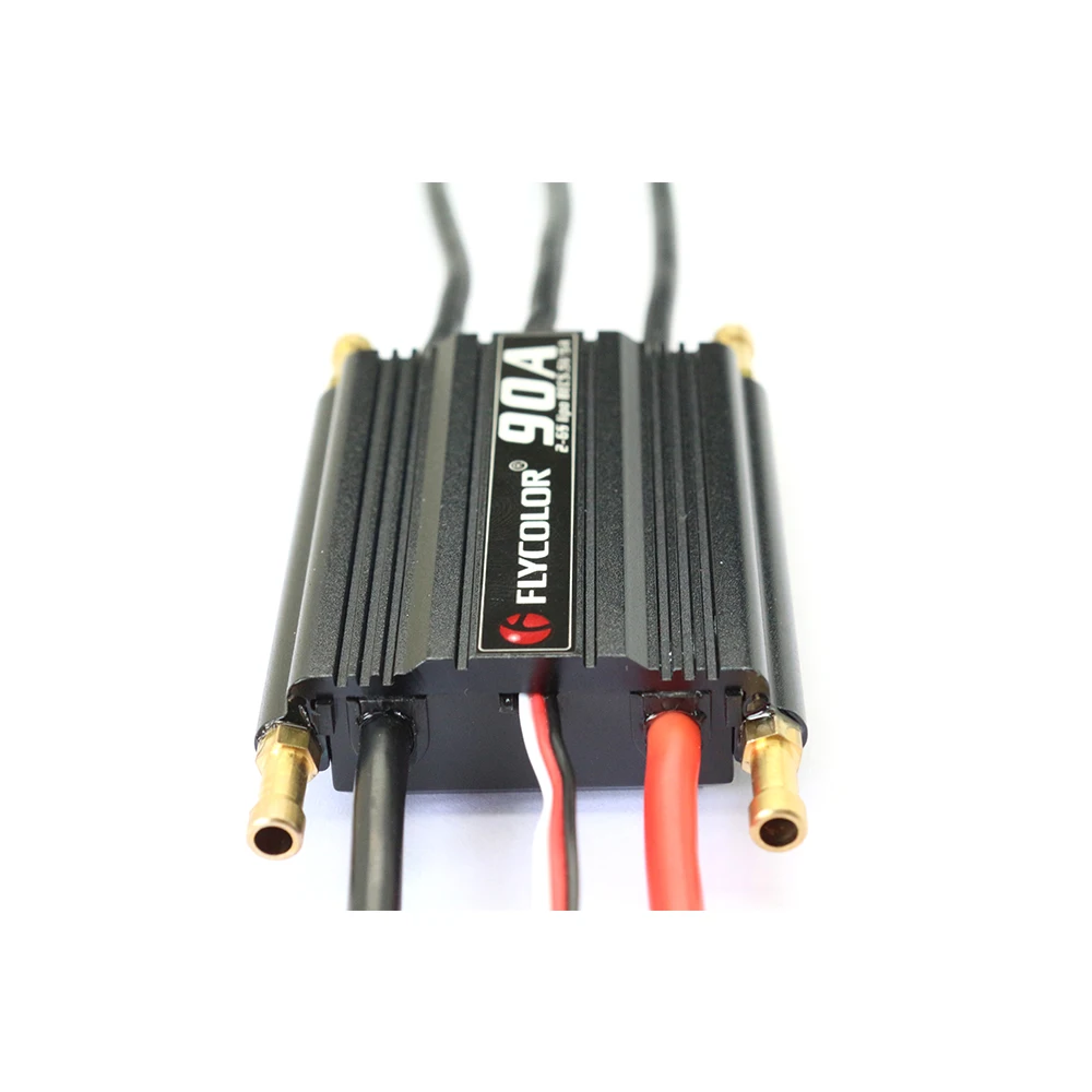 

FlyColor Waterproof Brushless 90A ESC With 5.5V / 5A 2-6s BEC For RC Boat