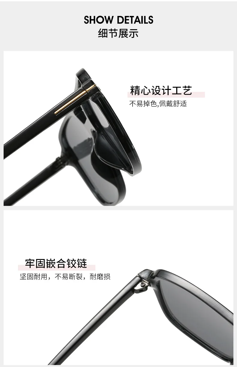 big frame sunglasses Fashion Rectangle sunglasses women men brand design Tom Ford Candy-colors oversized Flat top sun glassses Double Bridge Eyewear big square sunglasses