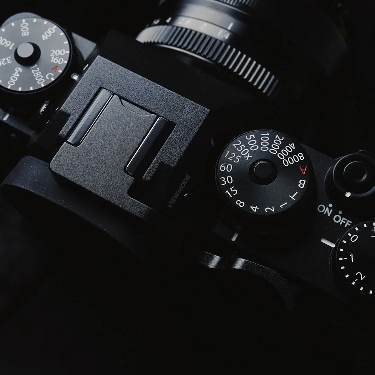 Aluminum Thumb Rest Finger Thumb Grip Hot Shoe Cover For Fuji XT4