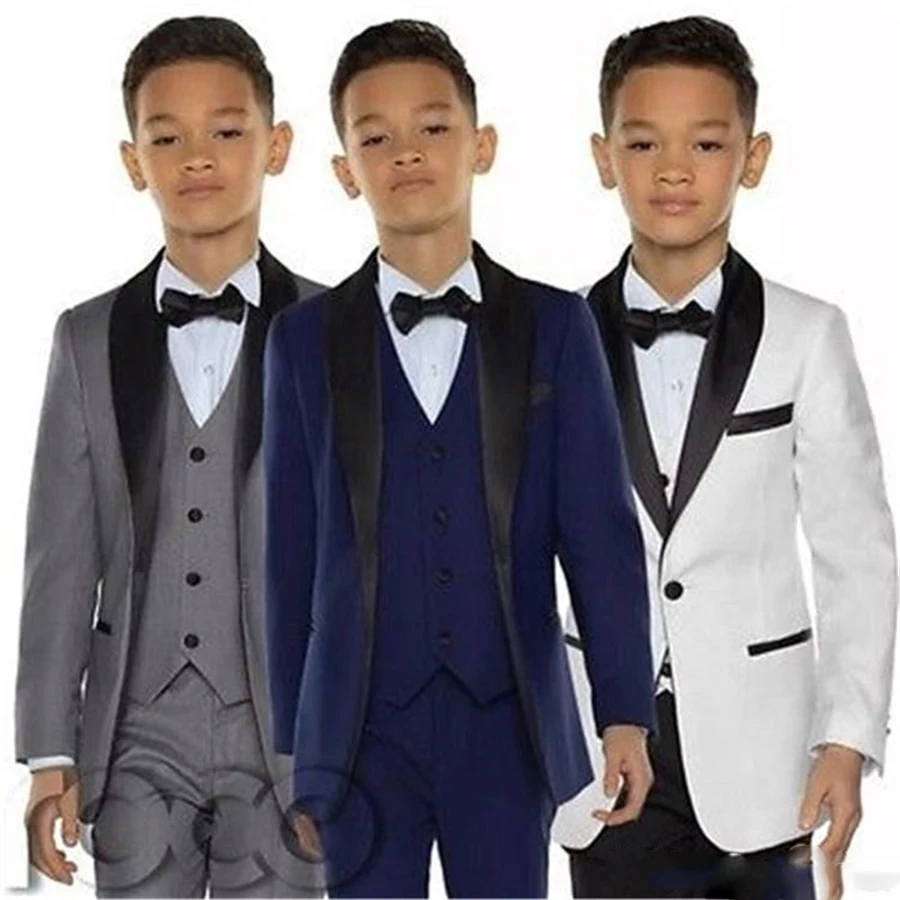 White Boy Suit Set Kids Boy Suits For Weddings Prom Suits Children
