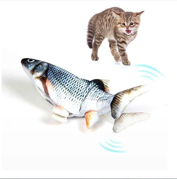

Cat Self Hi Toy Funny Cat Stick Bite-resistant Electric Unblocking Artifact Molars Gear Speed Swing Tail USB Charging For Cats