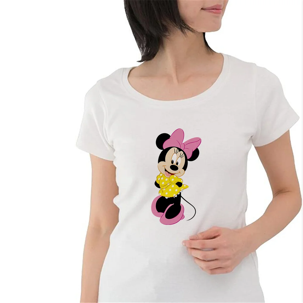 21新かわいいミニーマウスtシャツ新しい女性ディズニーtシャツおかしいトップtシャツファッション女性服tシャツドロップシップ T Shirts Aliexpress