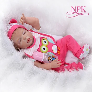 

48CM bebe realistic reborn premie newborn baby doll hand detailed painting sleeping baby full body silicone Anatomically Correct