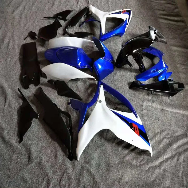 GSXR600 GSXR750 06 07 ABS обтекатель для Suzuki синий белый GSX R 600 GSXR 750 K6 2006 2007 мотоцикл сине-белый