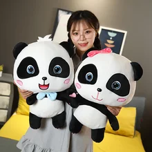 Oreiller Kawaii en peluche douce pour bébé, Bus, Panda, poupée pour enfants, confortable, cadeaux d'halloween et de noël, 22 40CM, livraison directe