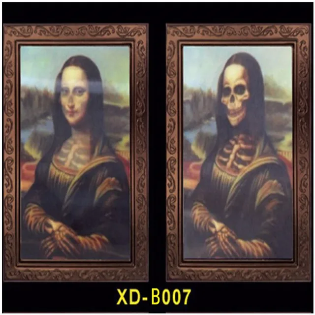 9 Hallow kids Toys 3D Ghost Photo Frame Horror Pictures Frame Changing Face Ghost Halloween Party Decor Halloween Decoration Props - Цвет: 9