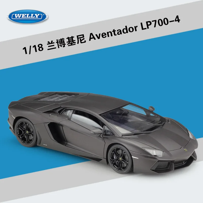 WELLY литой 1:18 Модель автомобиля Lamborghini Aventador LP700 металлический гоночный автомобиль