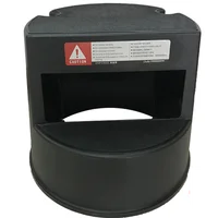 Aixiangru-Movable 2-Step Ladder,Footstool with Wheels,Removable Stepladder,Black Foot Stool,Shop Use, Domestic Use 5