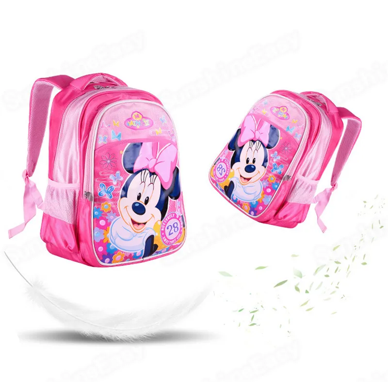 Disney рюкзак для девочек Минни Белоснежка мультфильм школьный портфель с анимэ мода полиэстер водонепроницаемый большой емкости рюкзак