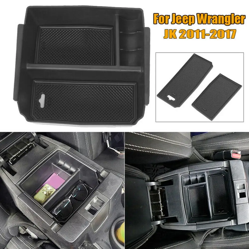 Аксессуары для салона автомобиля подлокотник ящик для хранения для Jeep Wrangler JK 2011