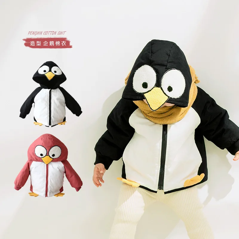 

Ewt211 Enzo Brother 2019 Winter New Products Baby Cute Penguin Modeling Thick Cotton-padded Clothes