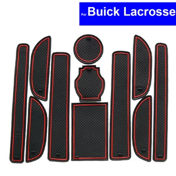 

Non-slip Car Door Slot Mats Gate Carpets Position Cup Holder Pads For Buick LaCrosse 2009~2014 2015 2016 2017 Door Groove Mat