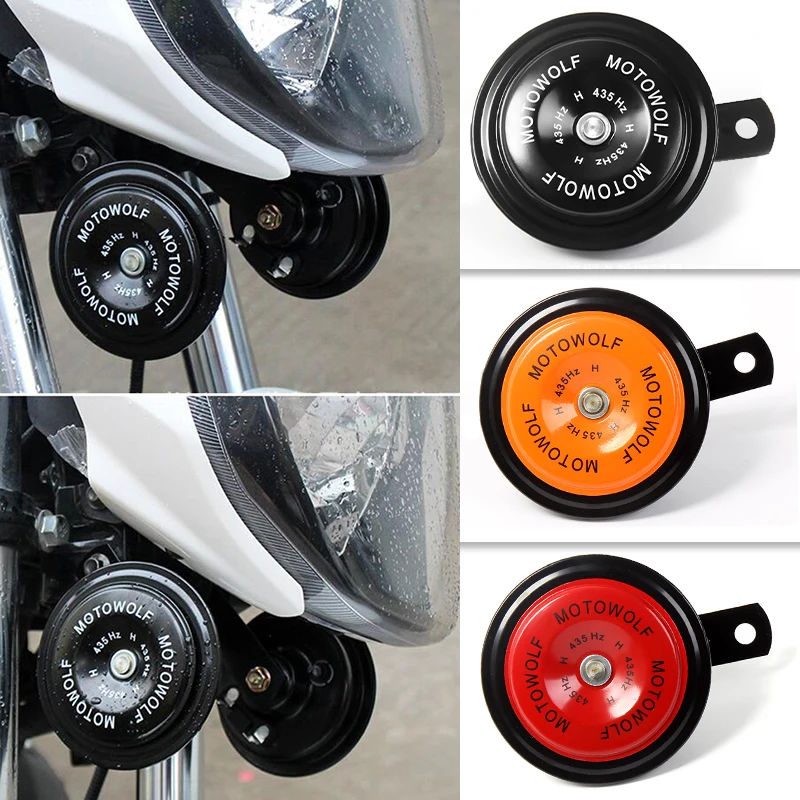 

Motorcycle Horn Trumpet Moto Scooter 12V Electric Round Loud Bell for honda vfr 800 crm 250 nc700x sh 125i goldwing gl1800 rebel