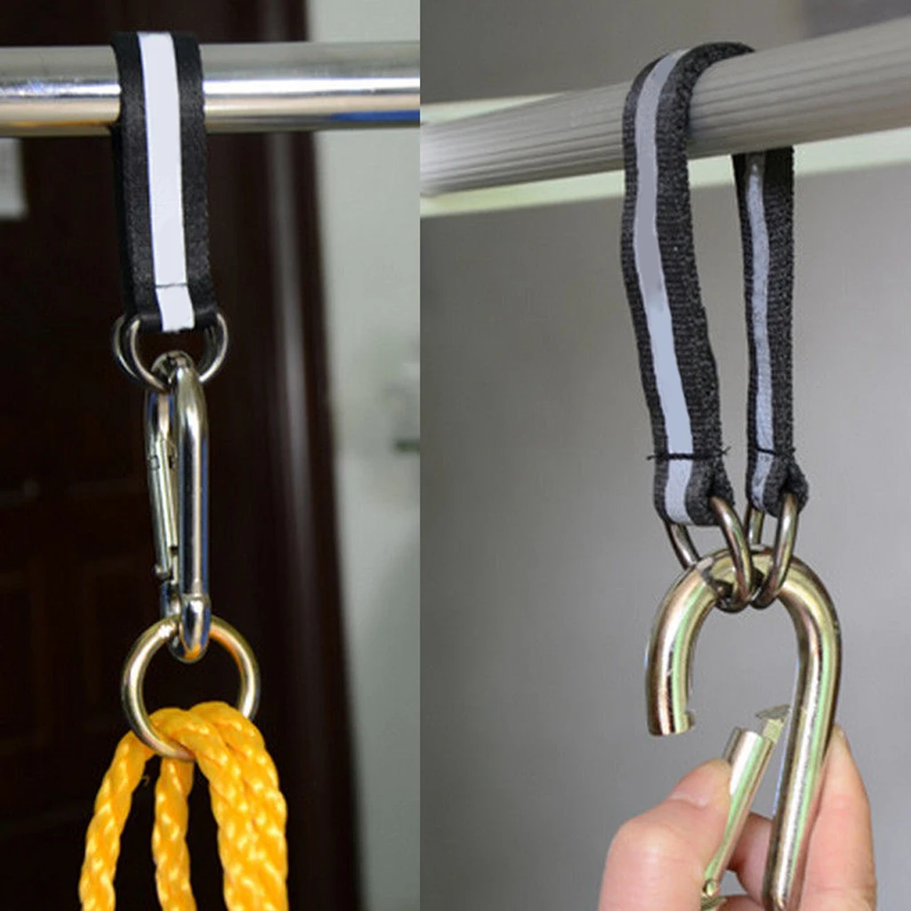 2x 25cm Strong Nylon Hammock Tree Hanging Straps Swing Straps Belt Outdoor