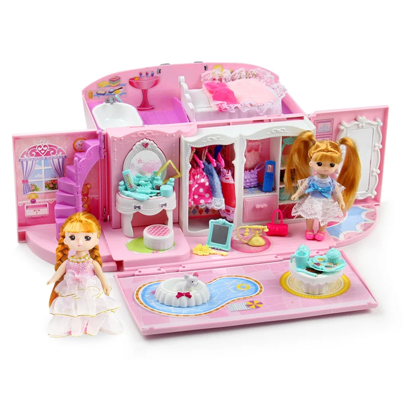Кукольный дом, сумка для рук, аксессуары, милая мебель, миниатюрный кукольный домик, подарок на день рождения, домашняя модель, игрушечный дом, кукольные игрушки для детей - Цвет: Handbag 2 doll