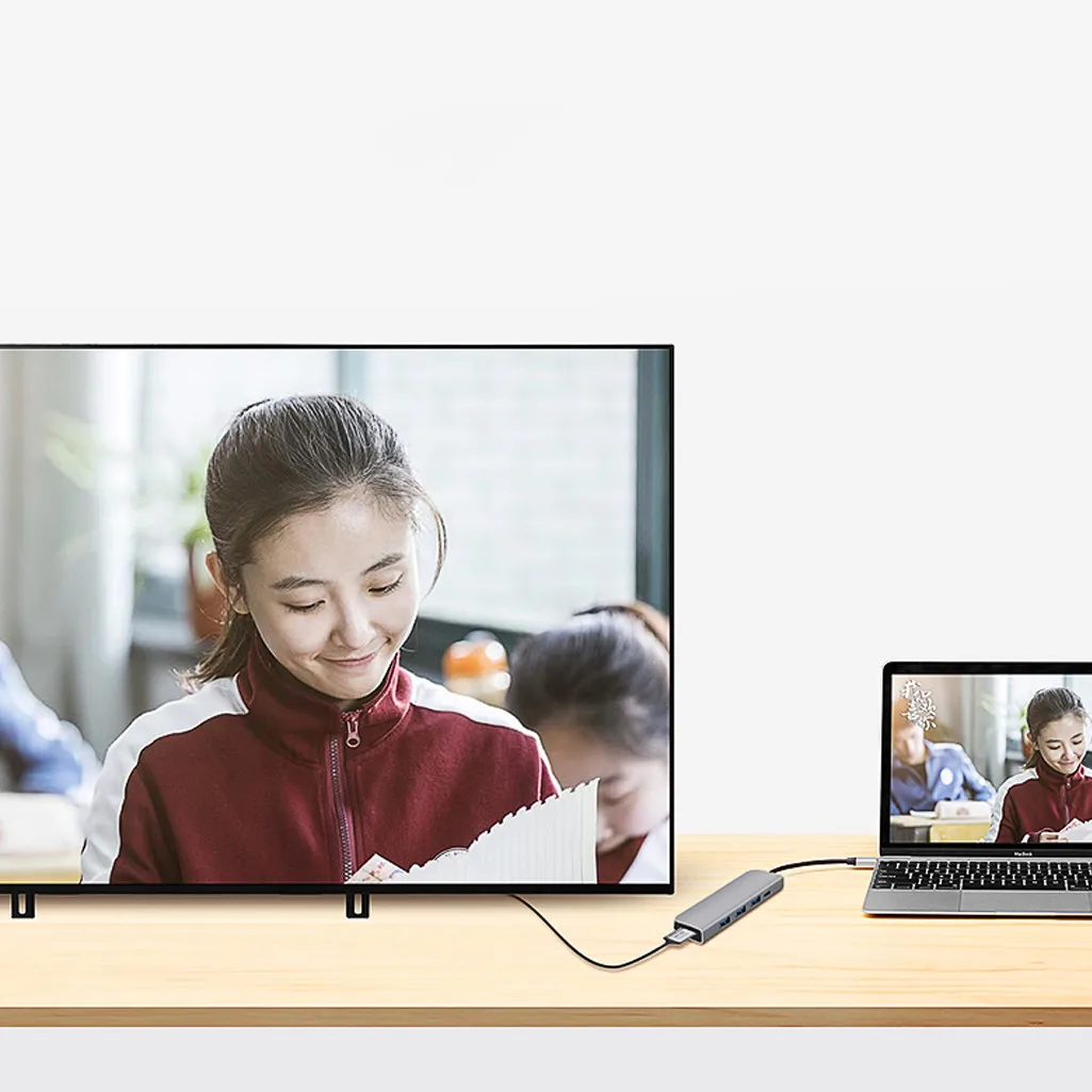 USB концентраторы Heat-5in1 концентратор USB Type C 4K Hdmi USB C a Gigabit Ethernet RJ45 LAN адаптер для компьютера ноутбук Настольный ПК 19OCT31