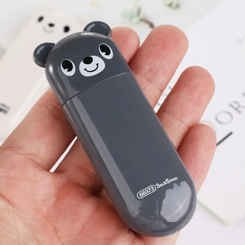 Комплект из 2 предметов Kawaii Bear Design Корректирующая лента студенческие канцелярские принадлежности Школьные принадлежности офисные аксессуары LX9A