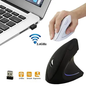 

Wireless mouse with high sensitivity 2.4 GHz wireless gaming mouse Ergonomically designed 1600DPI USB vertical mouse