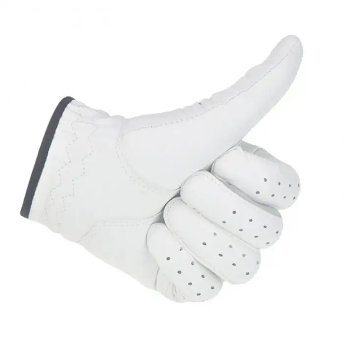 1 pcs Professional Soft Pure Sheepskin Elastic Anti-Slip Sweat Absorbent Breathable Left Right Hand Golf Gloves Mittens for Men