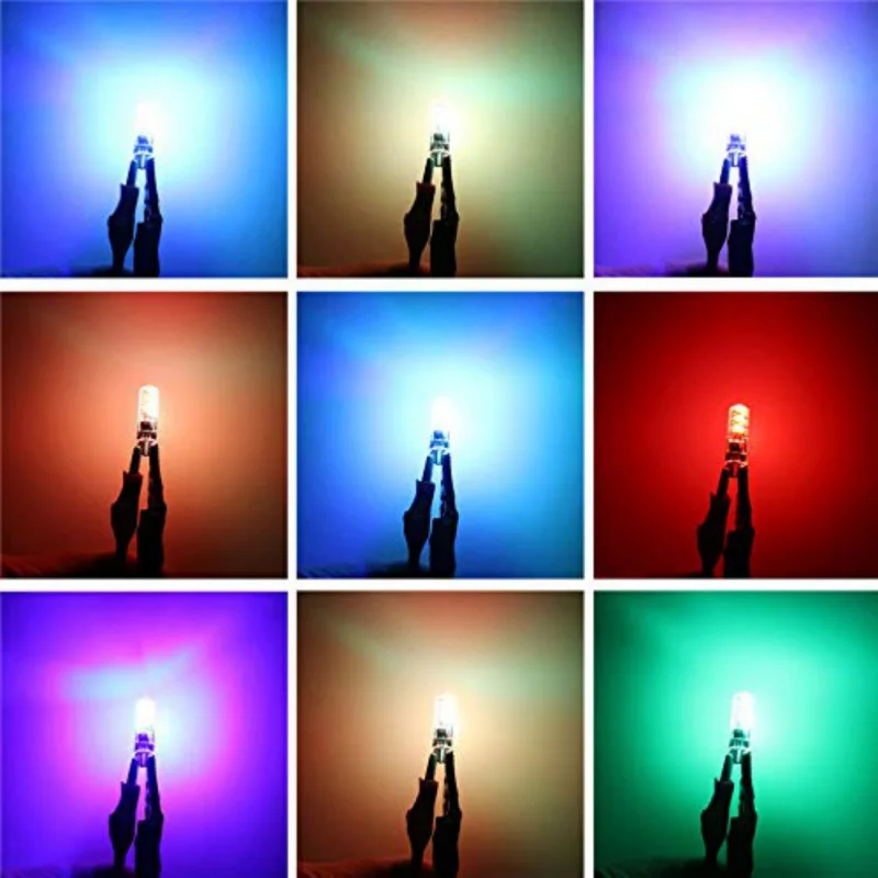 Универсальный светодиодный RGB свет автомобиль RGB COB 6SMDs красочные многорежимные автомобильные лампочки с пультом дистанционного управления