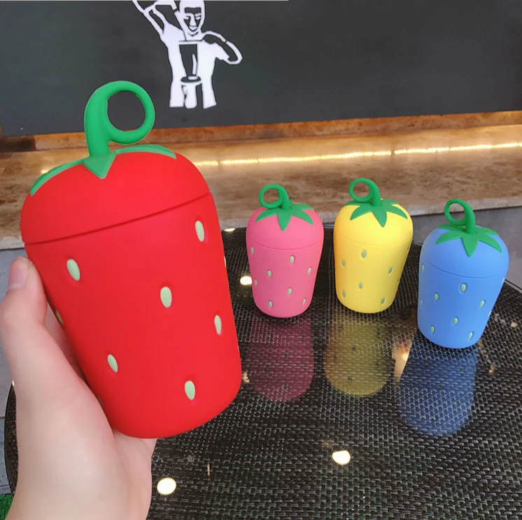 Milk Water Glass Girl Student Cute Creative Strawberry Cups INS Portable Cup Heat Resistant Transparent Glass Mugs Friends Gift