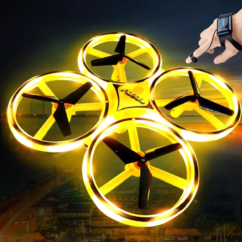 

Gold Rc Helicopter 6ch Remote Control Toys For Children Mini Drone induction