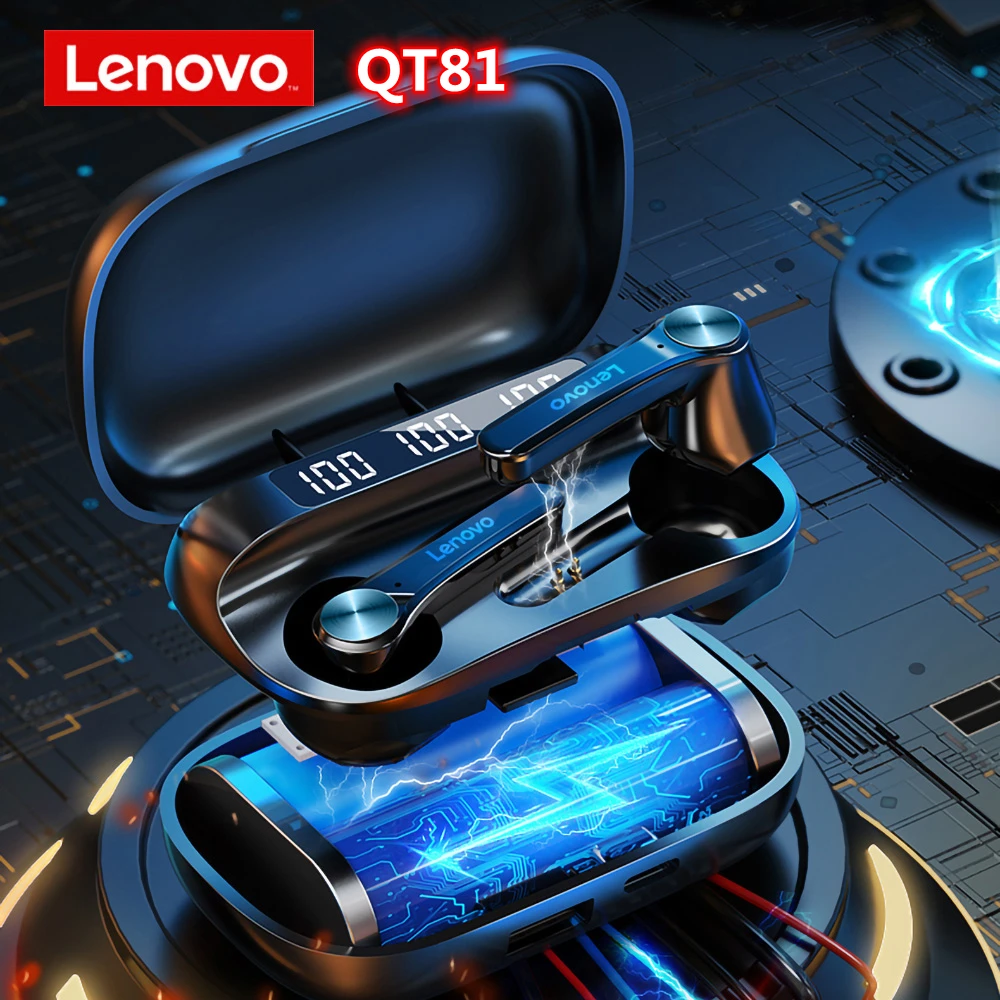 Lenovo QT81 X9 LP2 TWS True Wireless Bluetooth 5 0 наушники с сенсорным управлением стерео HD говорящая