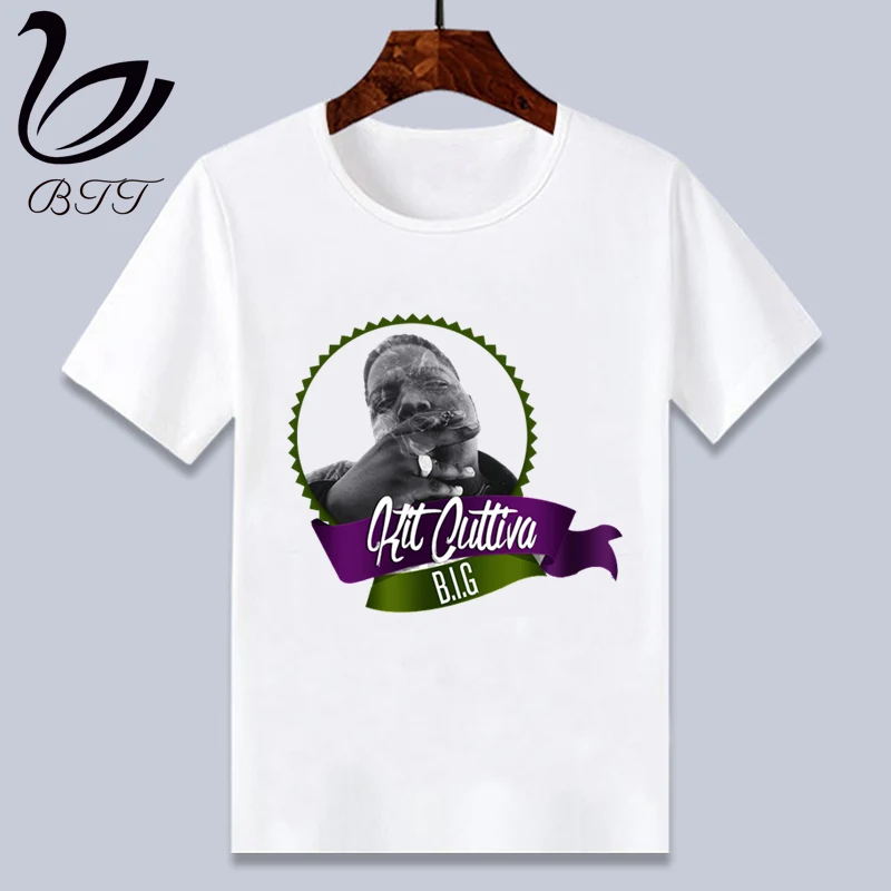 Notorious B.I.G/детская футболка в стиле хип-хоп, Biggie Smalls летние топы для мальчиков и девочек, повседневная детская футболка с короткими рукавами - Цвет: WhiteG