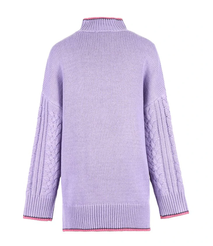 Vero Moda зимний сшитый цветной воротник дизайн водолазка женский свитер | 318413606