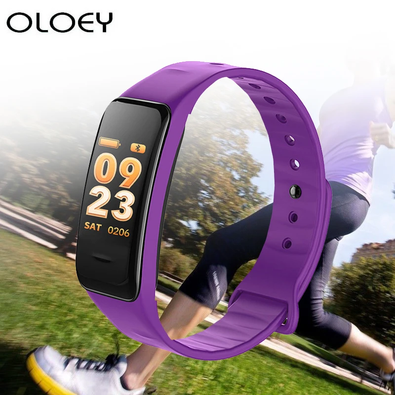 

Women Men Smart Bracelet Color Screen Blood Pressure Waterproof Fitness Tracker Heart Rate Monitor Smart Band forSmart Wristband